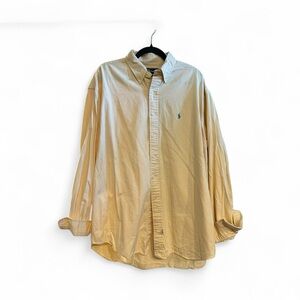 Butter Yellow Polo Ralph Lauren Button-Up Shirt